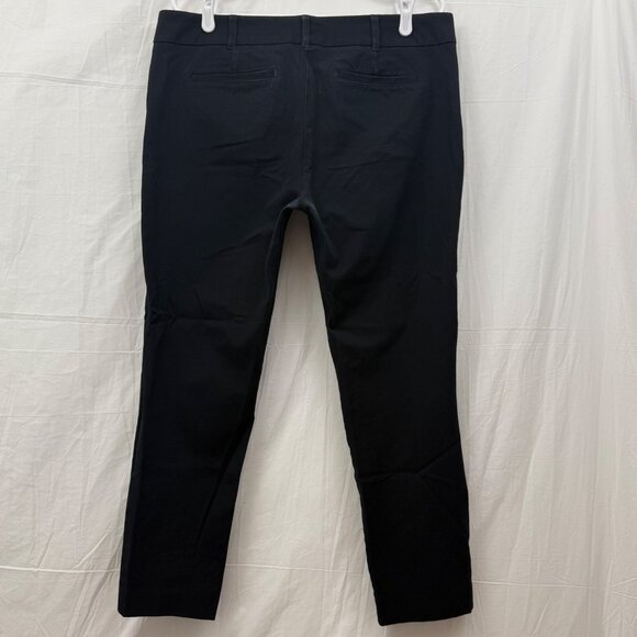 New York & Co Stretch Cotton Straight Leg Pants Women 14 Black - Picture 4 of 9
